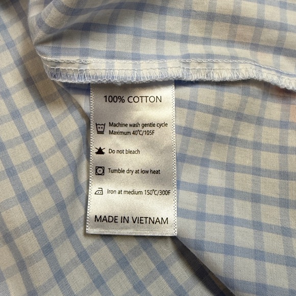 Babeeni: Girls Blue Checkered Smocked Pumpkin Bishop Dress, Size 5T - Picture 12 of 12